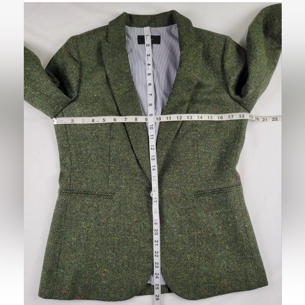 J.CREW | Parke Blazer | English Wool
Herringbone Tweed | Green Meadow Multi - Picture 9 of 15